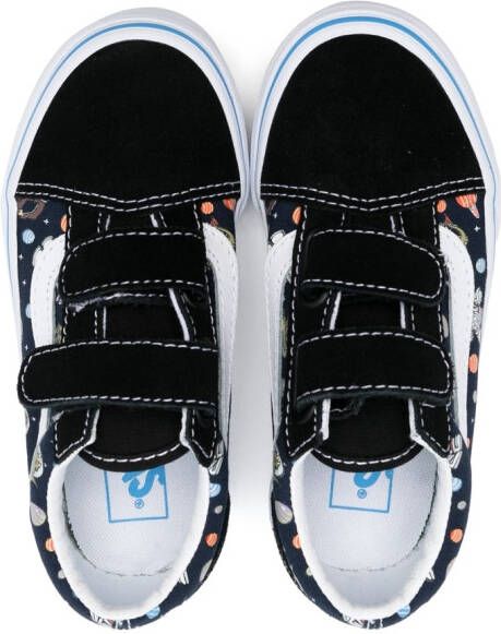 Vans Kids Old Skool glow-in-the-dark sneakers Blauw