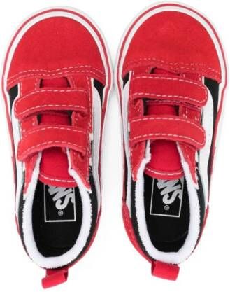 Vans Kids Old Skool sneakers met klittenband Rood