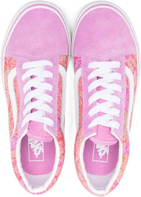 Vans Kids Old Skool sneakers met print Roze