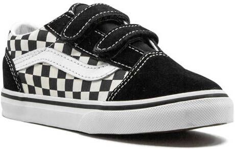 Vans Kids Old Skool V Primary geruite sneakers Zwart