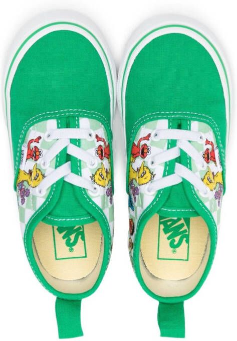 Vans Kids x Sesame Street low-top sneakers Groen