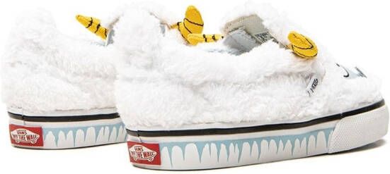 Vans Kids Yeti slip-on sneakers Wit