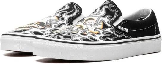 Vans "Klassieke slip-on Flame Skull sneakers" Zwart