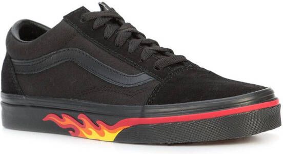 Vans Old Skool Flame veter sneakers Zwart