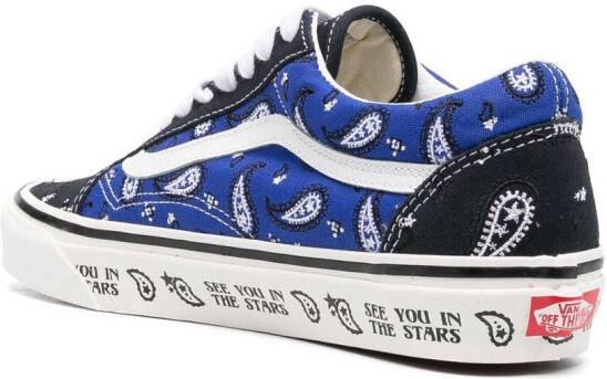 Vans Old Skool sneakers met paisley-print Blauw