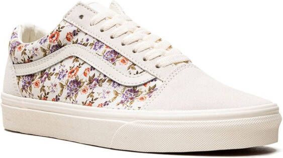 Vans Old Skool sneakers met bloemenprint Beige