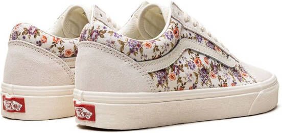 Vans Old Skool sneakers met bloemenprint Beige