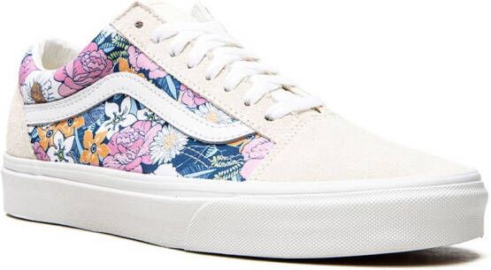 Vans Retro sneakers met bloemenprint Beige