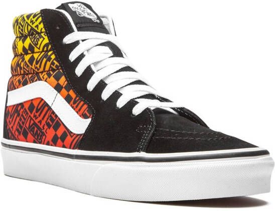 Vans Sk8 Flame high-top sneakers Zwart