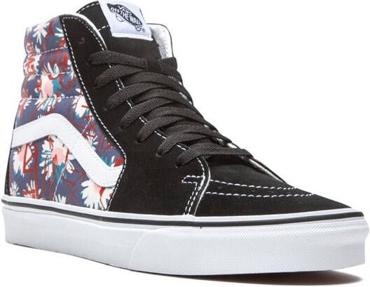 Vans Sk8-Hi sneakers met bloemenprint Zwart