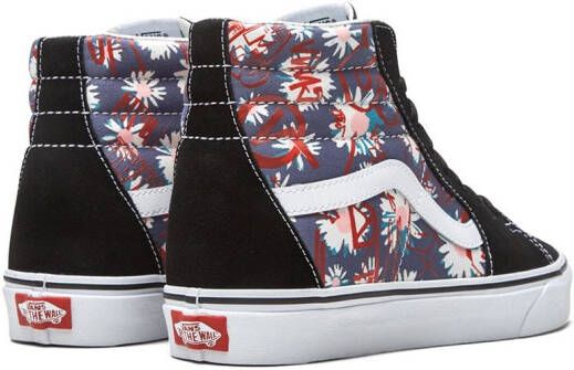 Vans Sk8-Hi sneakers met bloemenprint Zwart