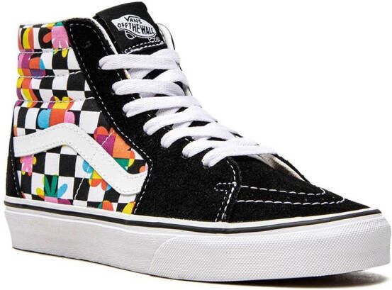 Vans SK8-Hi sneakers met bloemenprint Zwart