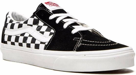 Vans Sk8 Low Checkerboard sneakers Zwart