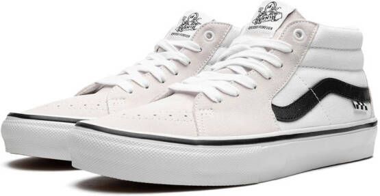 Vans "Skate Grosso Mid White Black sneakers" Beige