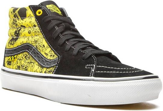 Vans x SpongeBob x Gigliotti Skate Sk8-Hi sneakers Zwart