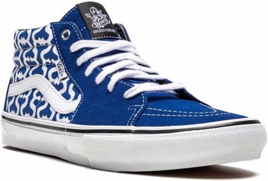 Vans x Supreme Grosso Mid sneakers Blauw