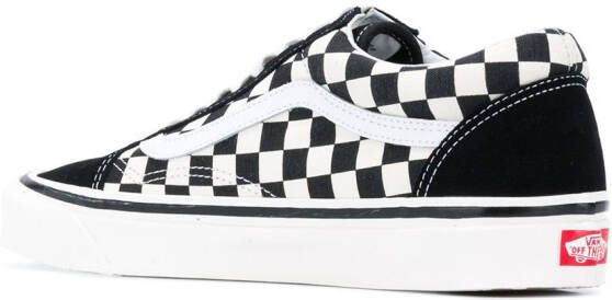 Vans zwart en wit old skool 36 grijs leren en canvas sneakers