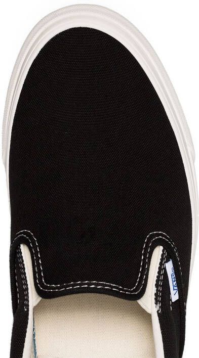 Vans zwart witte OG Classic Slip-On LX sneakers van katoen