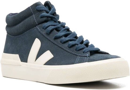 VEJA High-top sneakers met logopatch Blauw