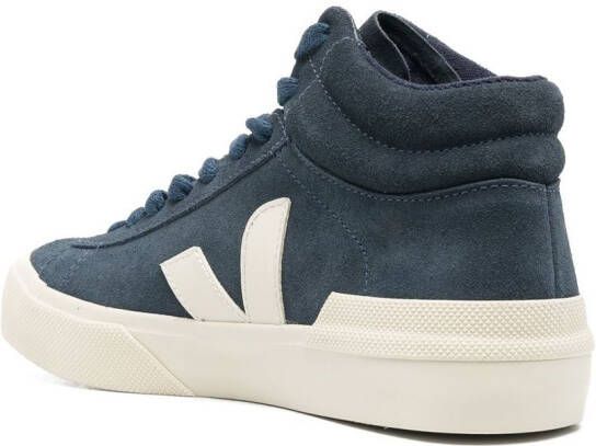 VEJA High-top sneakers met logopatch Blauw