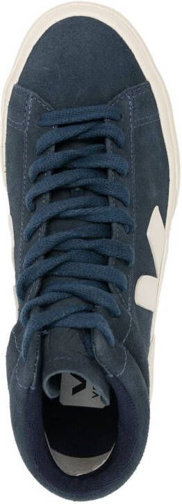 VEJA High-top sneakers met logopatch Blauw