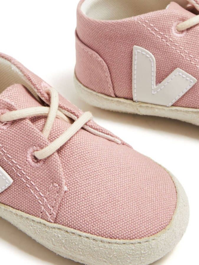 VEJA Kids Babyschoentjes met logopatch Roze