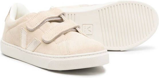 VEJA Kids Sneakers met klittenband Beige