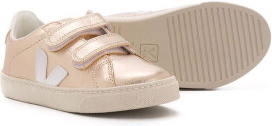 VEJA Kids Sneakers met klittenband Goud