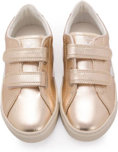 VEJA Kids Sneakers met klittenband Goud