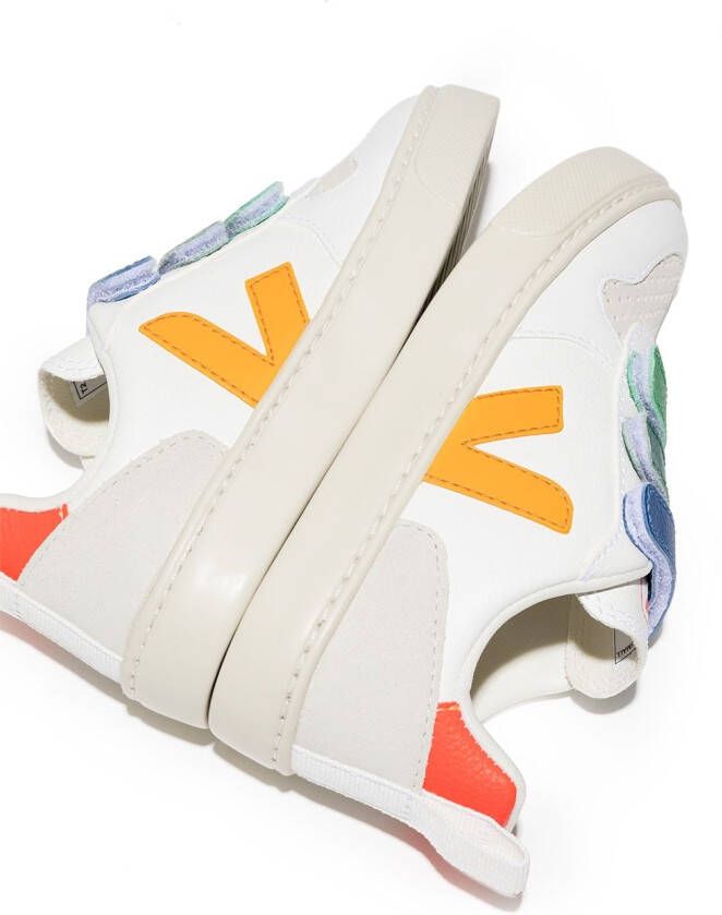 VEJA Kids V-10 sneakers met klittenband Wit