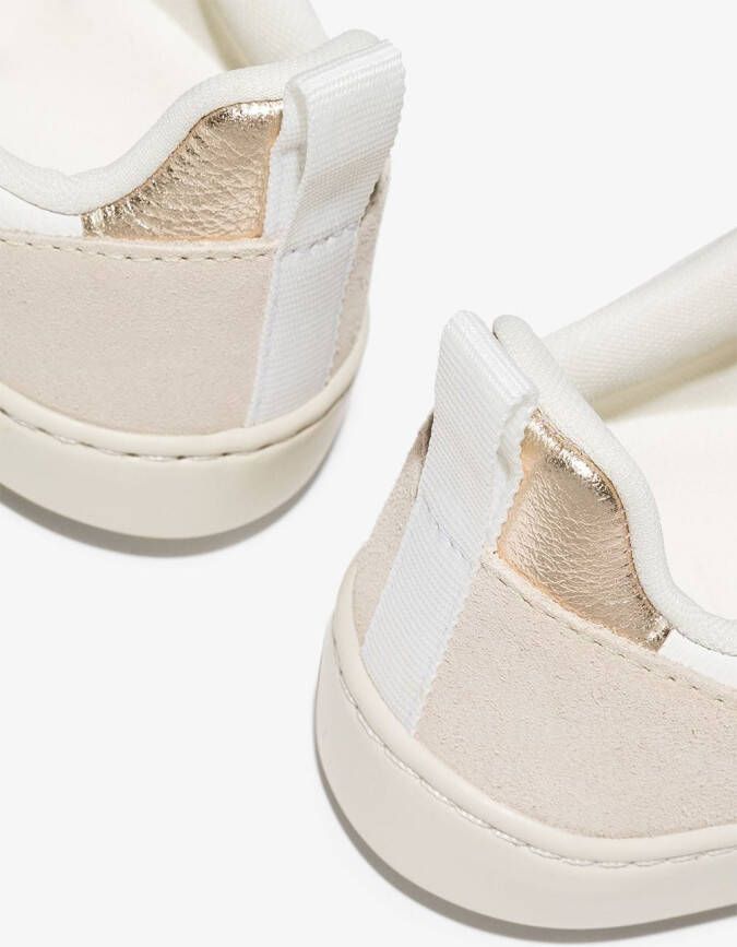 VEJA Kids V-10 sneakers met metallic-effect Wit