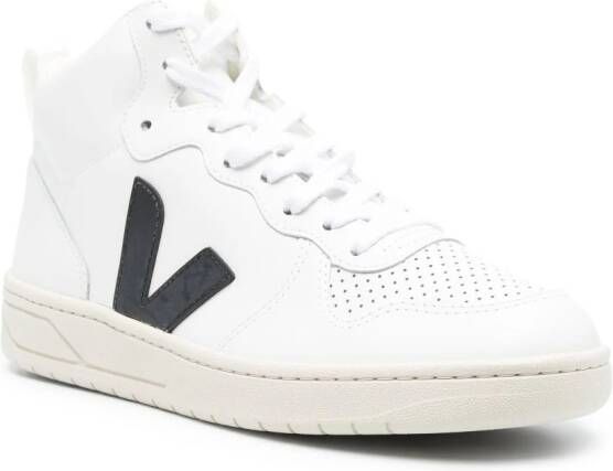 VEJA V-15 high-top sneakers Wit