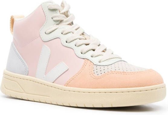 VEJA V-15 leren sneakers Roze