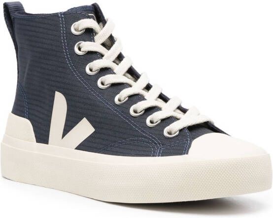 VEJA Wata II Pierre canvas sneakers Blauw