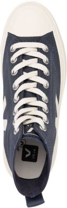 VEJA Wata II Pierre canvas sneakers Blauw