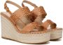Veronica Beard Riya sandalen met sleehak Bruin - Thumbnail 4