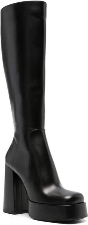 Versace Aevitas 125mm laarzen met plateauzool Zwart
