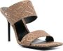 Versace Allover muiltjes met jacquard Bruin - Thumbnail 2