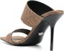 Versace Allover muiltjes met jacquard Bruin - Thumbnail 3