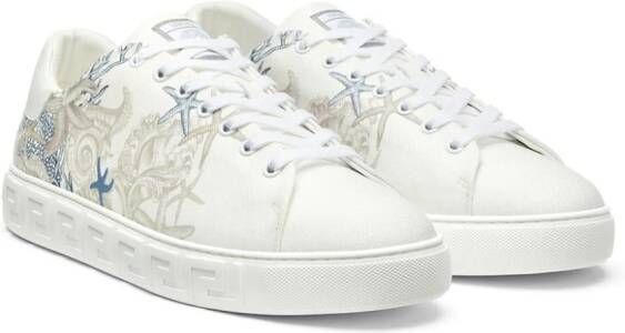 Versace Barocco Sea Greca sneakers Wit