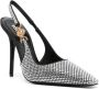 Versace Medusa 95' slingback pumps met kristallen Zwart - Thumbnail 2