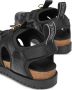 Versace Gekooide sandalen met logo-reliëf Zwart - Thumbnail 3