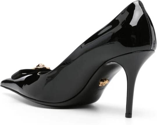Versace 85 mm Gianni Ribbon pumps Zwart