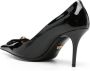 Versace 85 mm Gianni Ribbon pumps Zwart - Thumbnail 3