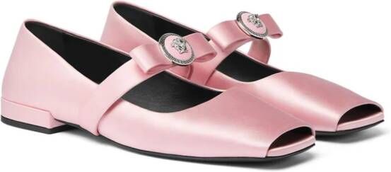 Versace Carla Ribbon ballerina's Roze