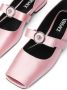 Versace Carla Ribbon ballerina's Roze - Thumbnail 4