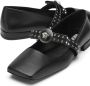 Versace Carla Ribbon ballerina's Zwart - Thumbnail 4