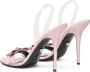Versace Gianni Ribbon stiletto sandalen Roze - Thumbnail 3