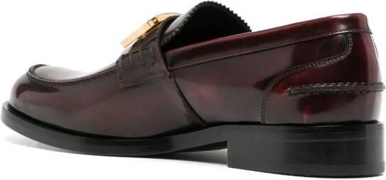 Versace Greca lakleren loafers Rood