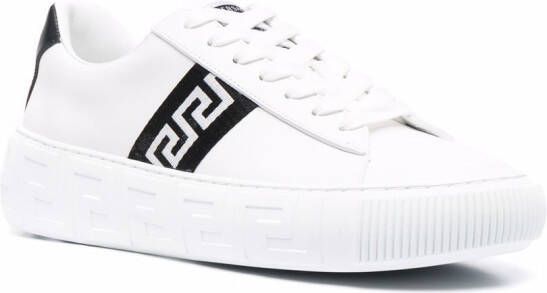 Versace Greca low-top sneakers Wit